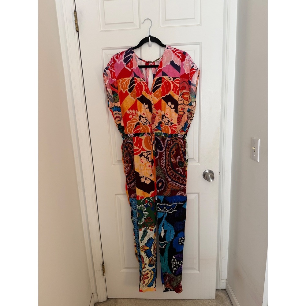Desigual x Christian Lacroix Multicolor Patchwork Floral Paisley Jumpsuit S NWT